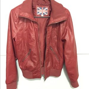 Red leather Jacket
